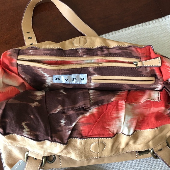 Hype large leather handbag/shoulderbag - Picture 5 of 8